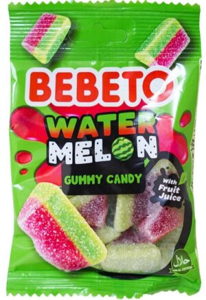 Bebeto Watermelon Wedges Gummy Candy 2.82oz 12ct